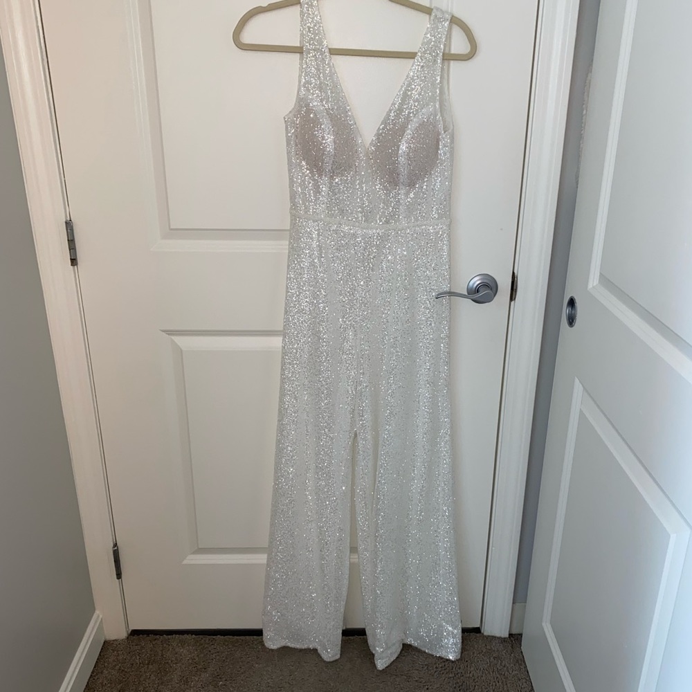 Custom Designed Sequined Jumpsuit - image 1